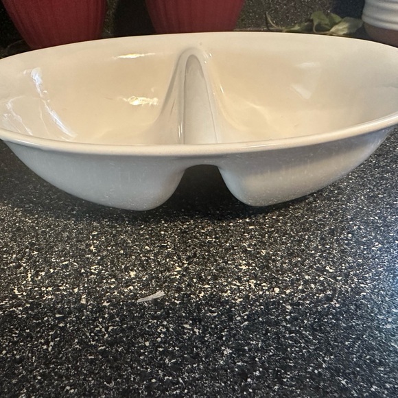 Two Pfaltzgraff divided serving dish - Picture 4 of 5